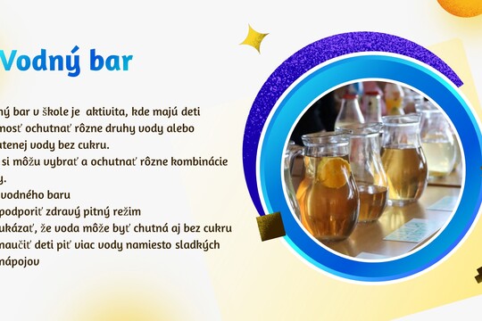 Podporujeme zdravé pitné návyky u detí  1