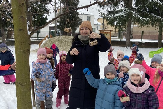 Zimná hostina pre vtáčiky 1