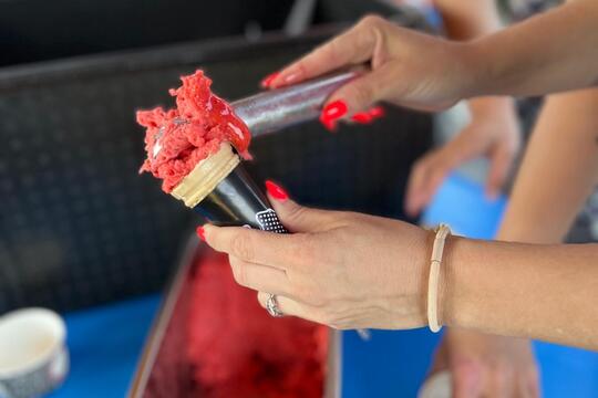 Letné šantenie so zdravým jahodovým sorbetom  1