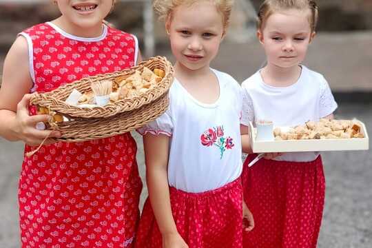 Vítanie chlebom a soľou krásne Slovenské zvyky-vystúpenie súboru Búčik  1