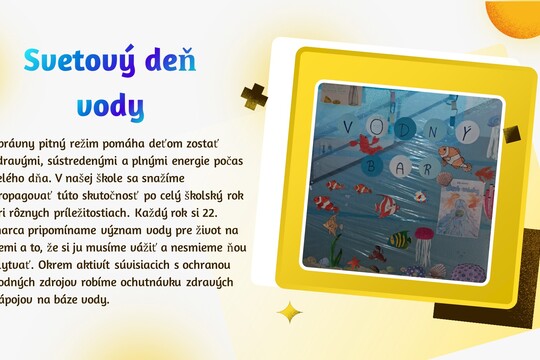 Podporujeme zdravé pitné návyky u detí  1