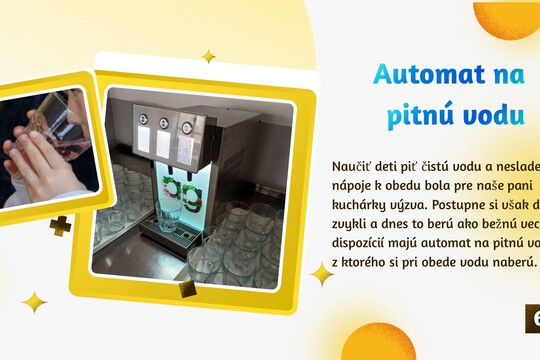 Podporujeme zdravé pitné návyky u detí  1