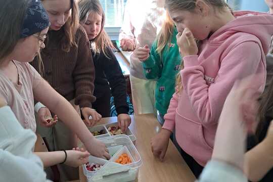 Šiestaci premenili triedu na farmárske trhy - Zdravie, ktoré chutí! Šiestaci premenili triedu na farmárske trhy - Zdravie, ktoré chutí! 1